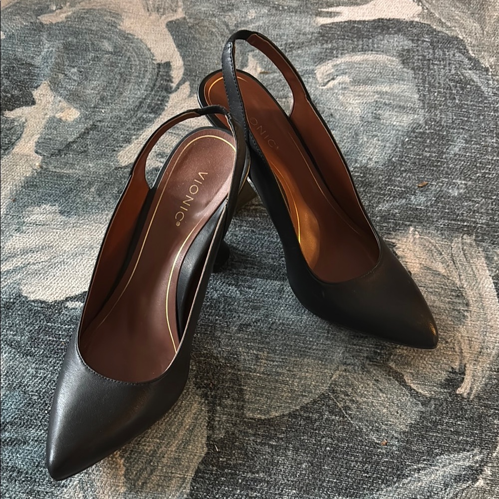 Vionic Women's Black Slingback Heels